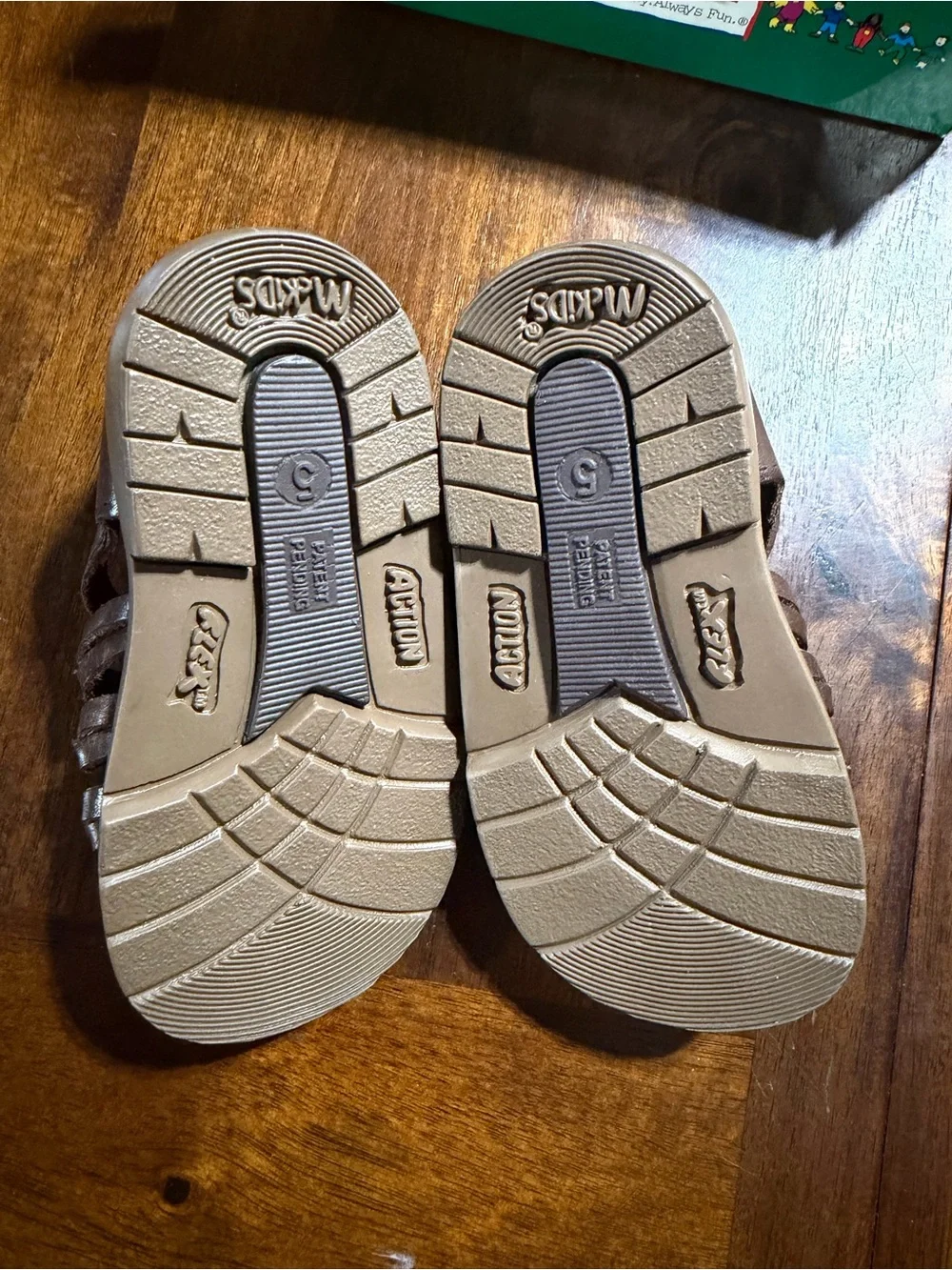 McDonald's Brown Woven Kids Sandals 1998